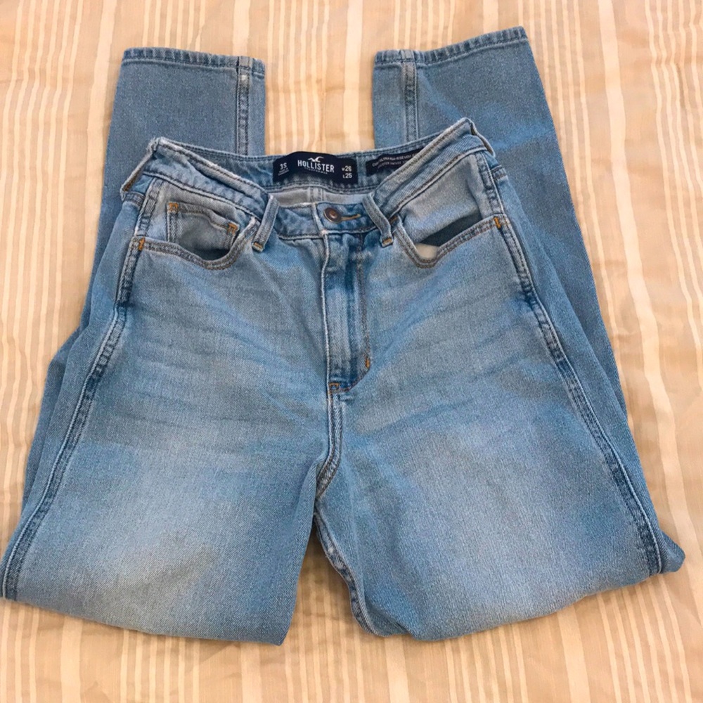 Hollister high rise mom jeans